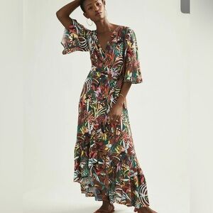 Farm Rio Wrap Midi Dress
